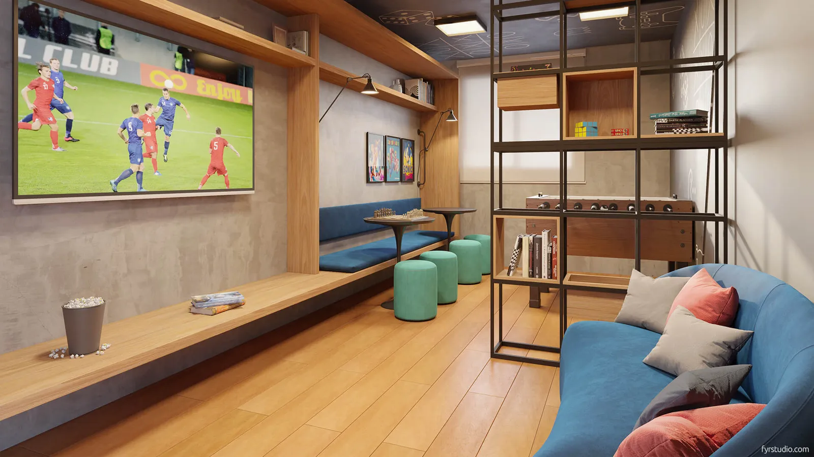 Sala de jogos — Gentileza BeOn Porto Residencial