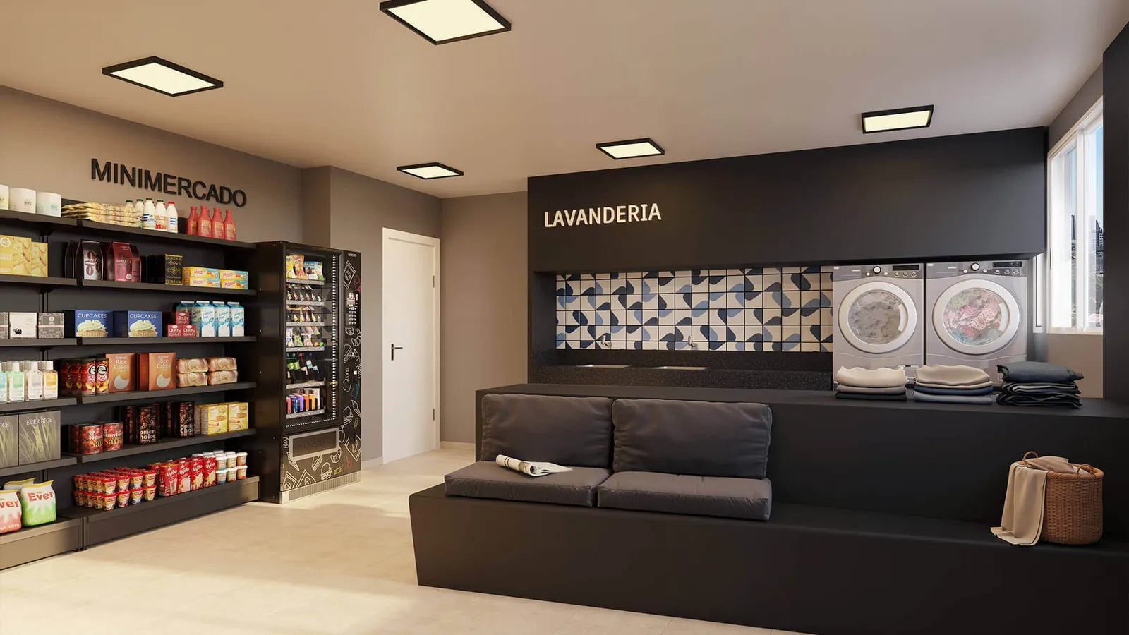 Minimercado lavanderia — Gentileza BeOn Porto Residencial