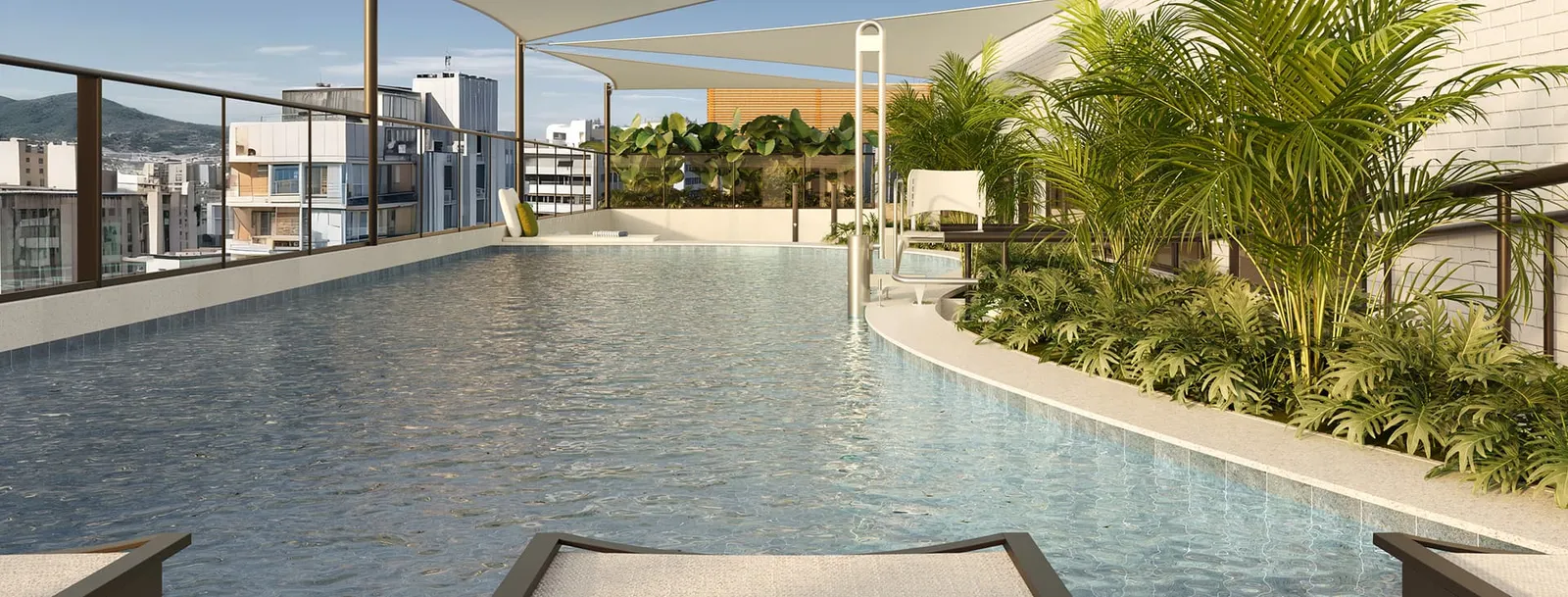 Piscina rooftop — Grajaú Samba Residencial