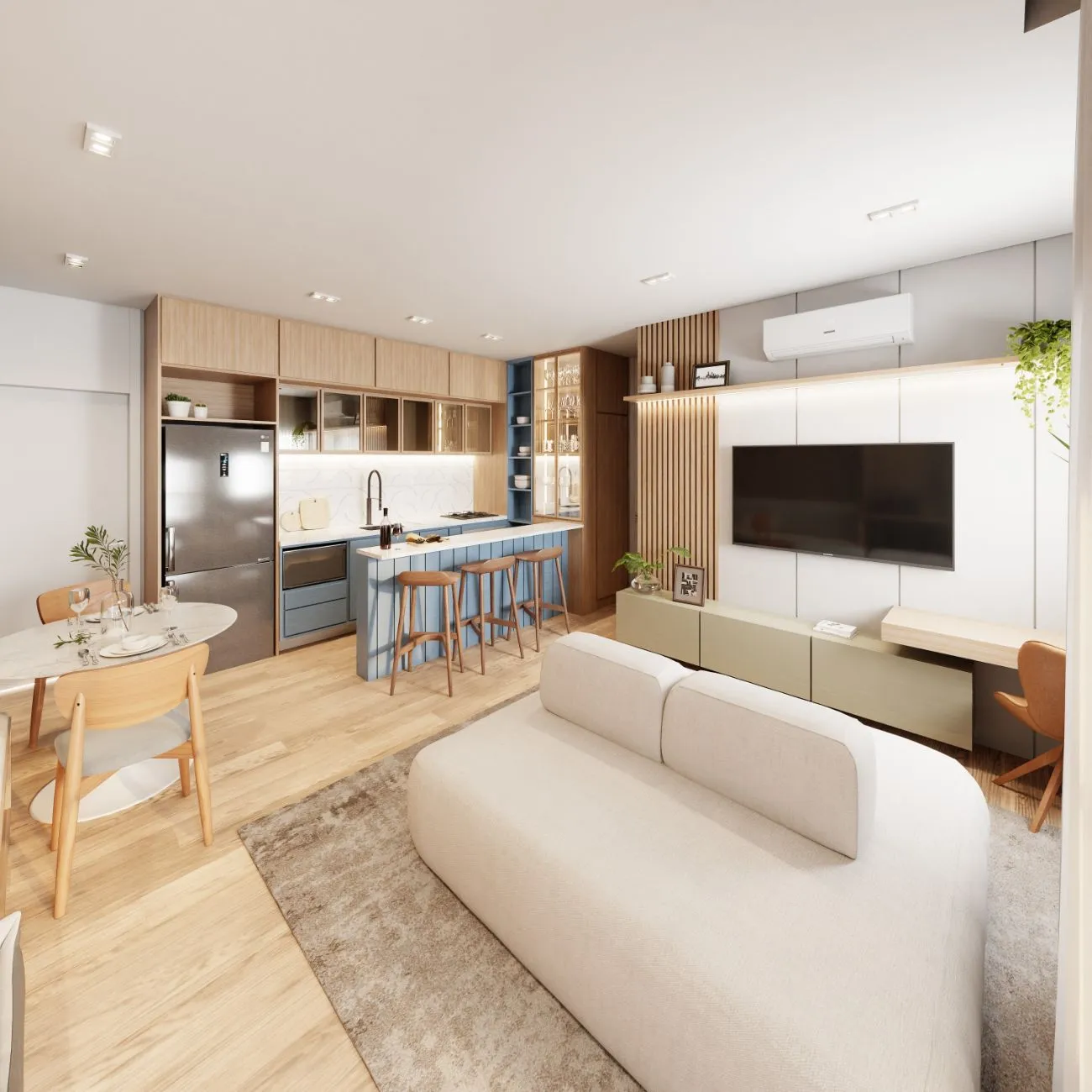 Sala decorado — Grajaú Samba Residencial