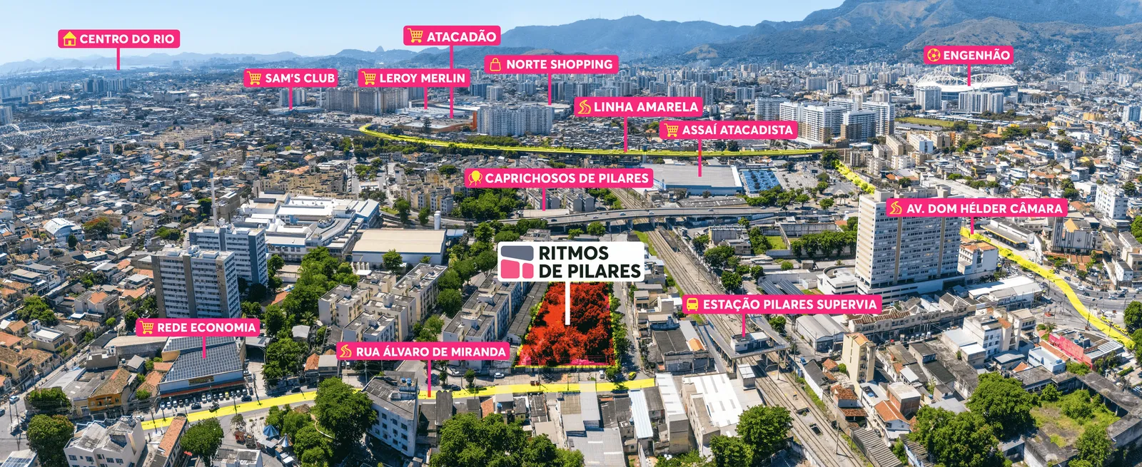 Mapa localizacao — Ritmos de Pilares