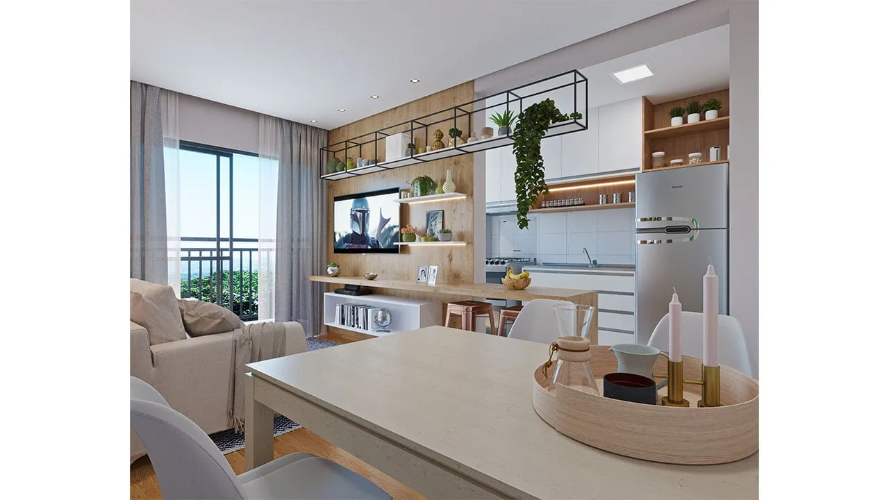 Sala decorado — Novolar Recreio