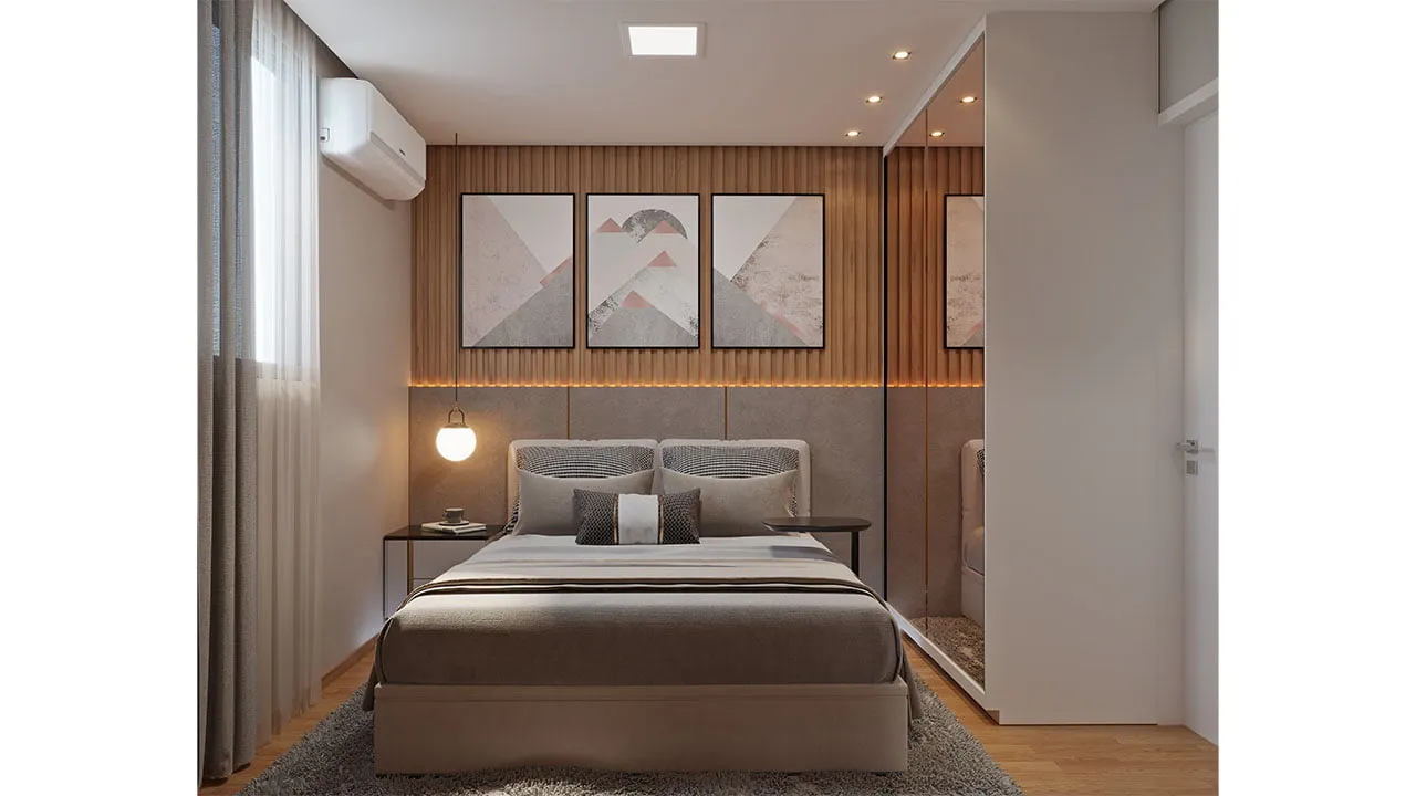 Quarto decorado — Novolar Recreio