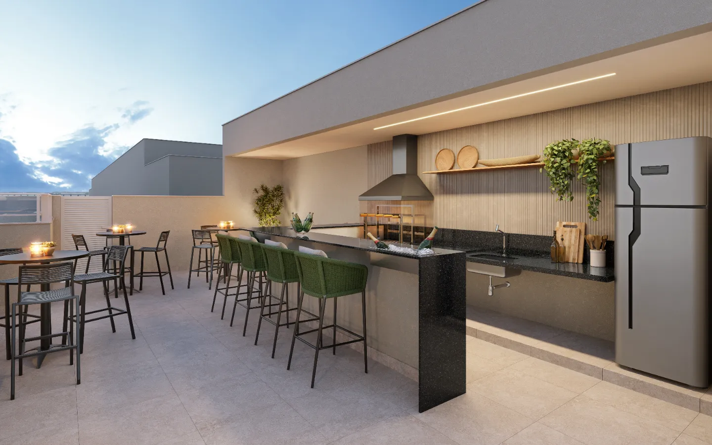 Gourmet rooftop — Residencial Cartola