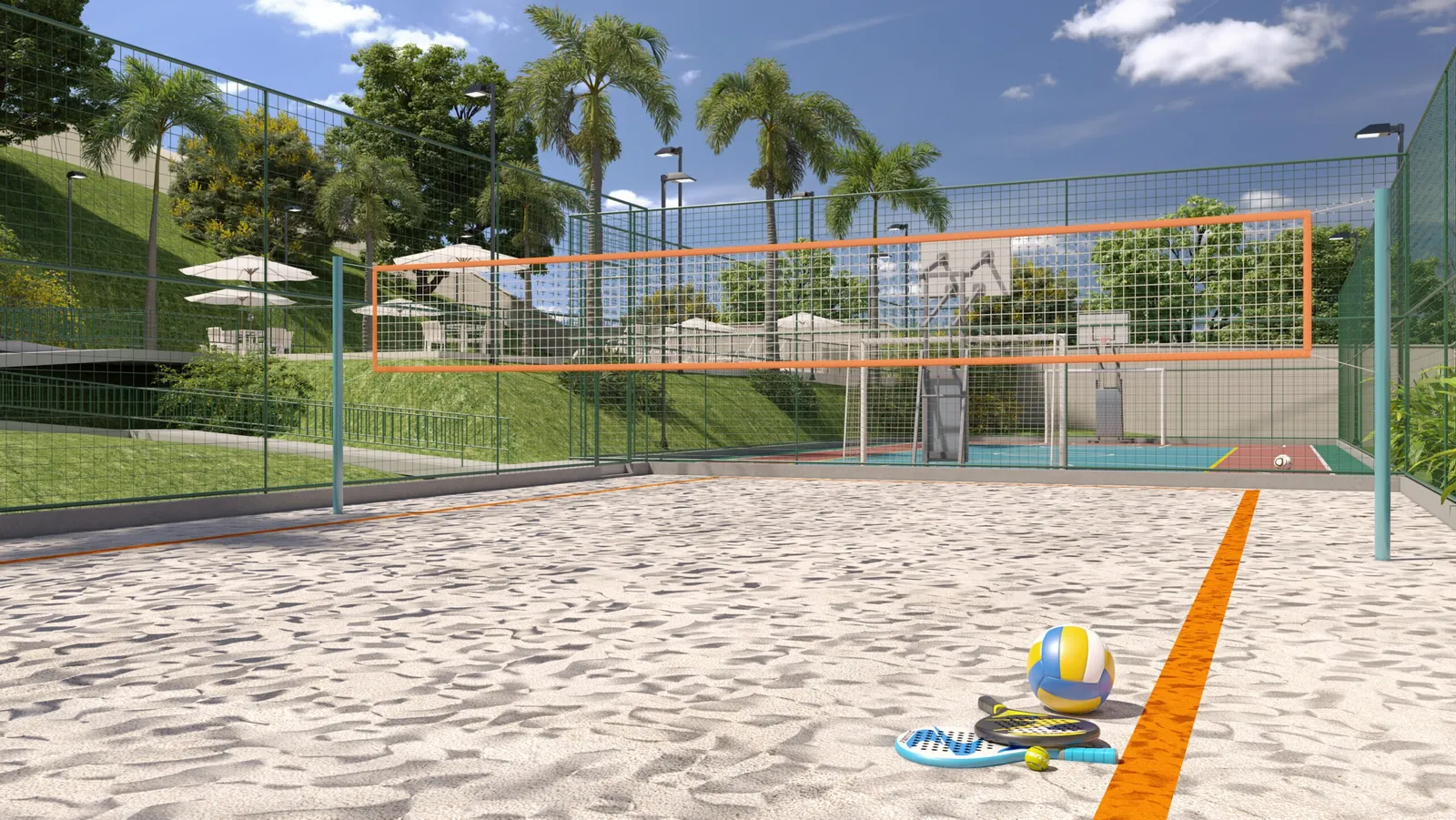 Quadra areia — Vitale Park Residence