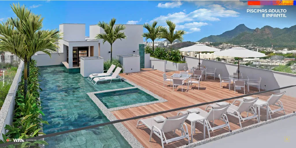 Piscina rooftop — Vitale Walk Residencial